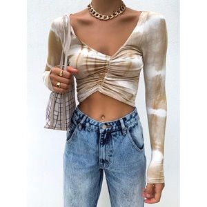 Tiger Mist Tie Dye Dameela Top Size Small